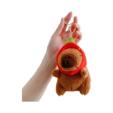 Imagem de Chaveiro De Pelúcia Kawaii De Capivara, Brinquedo Para Mochila, Anel D
