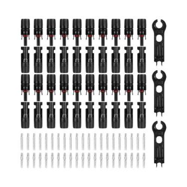 Imagem de Conectores De Painel Solar À Prova d'Água 40PCS 10AWG Macho Fêmea IP67