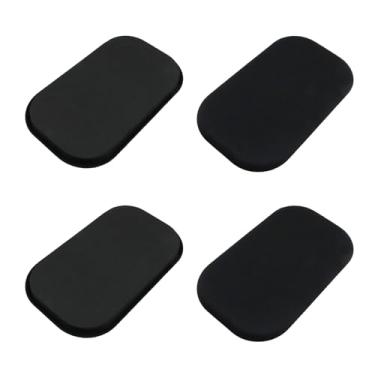 Imagem de Pastlla 4 peças de protetores de pés para móveis de pátio, protetores de pés quadrados de EVA e feltro, protetores de chão de perna de cadeira ao ar livre para sofás, camas, mesas de café, armários