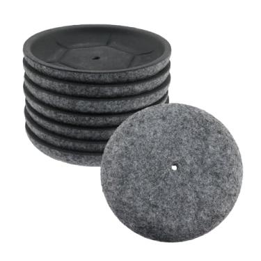 Imagem de Pastlla 8 peças de protetores de pés para móveis de pátio, protetores de pés redondos de EVA e feltro, protetores de chão de perna de cadeira ao ar livre para sofás, camas, mesas de café, armários