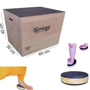 Imagem de Jump Box Cross 40X50X60` + Disco Yoga Pilates