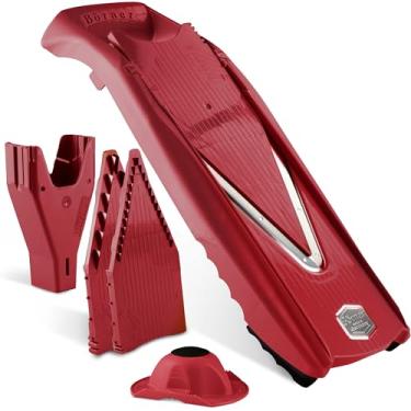 Imagem de Börner Reston Lloyd Mandoline Slicer V5 (conjunto iniciante) • Cortador em V com várias opções de tamanho e suporte seguro para alimentos • Fatiador de cozinha ajustável para legumes e frutas • Cor
