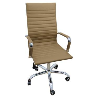 Imagem de Cadeira Eames Esteirinha Presidente Escritório Boston Eames Alta - Beg