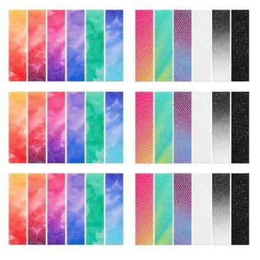 Imagem de 36 peças de adesivos sensoriais para itens de alívio da ansiedade - 2 tiras antiestresse de superfície texturizada para sala de aula, conselheiro escolar