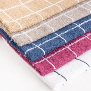 Imagem de Kit 6 Pano de Prato Copa Atoalhado Chef Premium Felpudo Listrado Algodão(5,Sortidos)