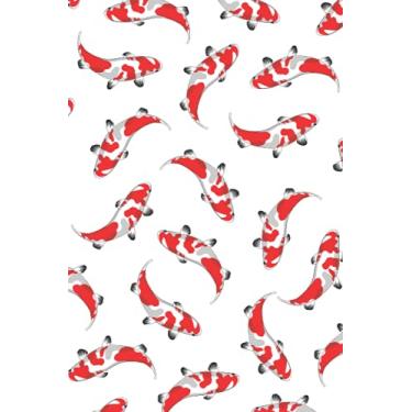 Imagem de Notebook: Koi Fish Journal(White Background), Sketchbook, Diary, Notepad, Lined White Paper 6"x9" Journal, Perfect For Making Notes, Drawing, To-Do-List, Great Gifts For Koi Lovers