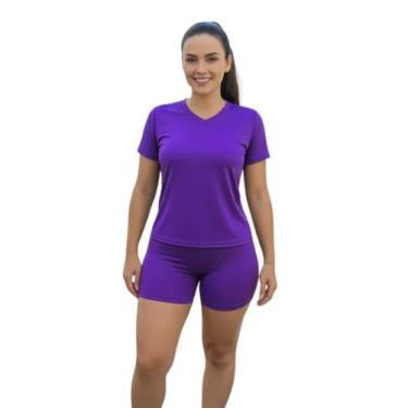Imagem de Camiseta Feminina Manga Curta Dryfit Fitness Academia - Rcv Store, P, 