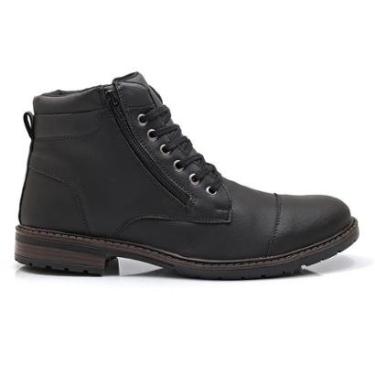 Imagem de Bota Coturno Masculina Casual Confortável Dia A Dia Leve Macia Antiderrapante Resistente-Masculino