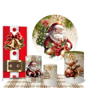 Imagem de Trio Capas Cilindro + Painel Redondo + Lateral e Tapete Natal (K3NAT0057)
