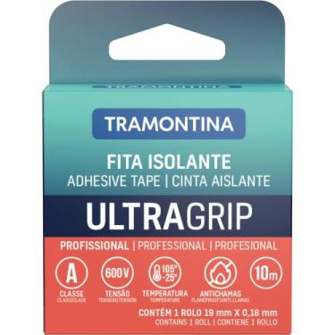 Imagem de Fita Isolante Classe A 0,18x19 mm Tramontina Preta 10 m