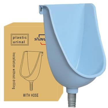 Imagem de Mictório de garagem sem água para homens Mictórios de plástico para homens, desviador de urina urinol ao ar livre mictórios montados na parede para homens banheiro, sem perfuração de perfuração