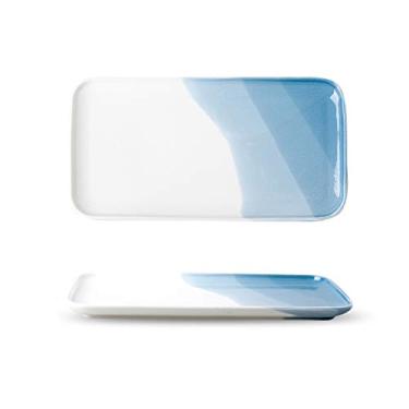 Imagem de Prato de serviço disco talheres prato de comida ocidental cerâmica japonesa conjunto de pratos profundos prato de café da manhã pratos pratos de bife (cor: J)