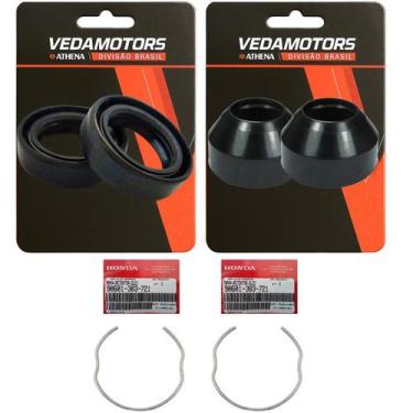 Imagem de Par Retentor Bengala, Guarda Pó, Trava Titan 125 76 Á 13 - VEDAMOTORS
