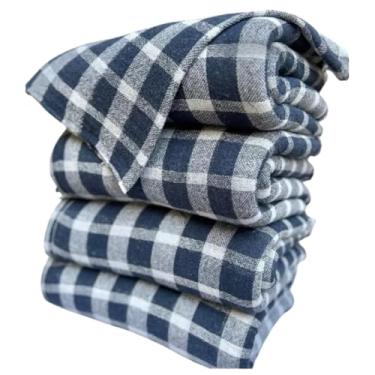 Imagem de Pano de Chão Xadrez Saco Duplo 100% Algodão Alvejado Kit com 2 a 10 Unidades (5)