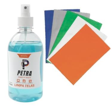 Imagem de Limpa Telas Petra 500ml + Flanelas – Limpa Lentes, Celulares e Óculos
