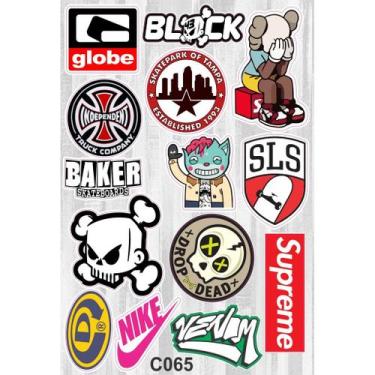 Imagem de Cartela De Adesivos Personalizados C065 - Escola Carro Moto Bike Motoc