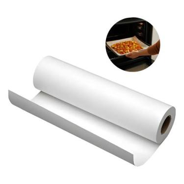 Imagem de Papel manteiga antiaderente rolo 5m x 30cm para airfryer e forno resis