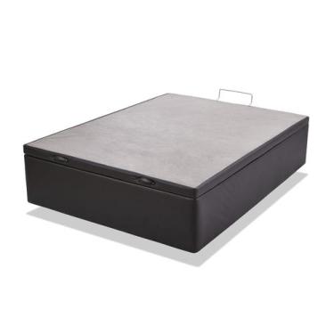 Imagem de Box Baú Casal 138x188x30cm Preto - BF Colchões