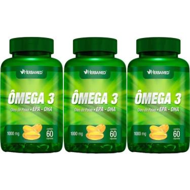 Imagem de Kit 3X Ômega 3 1000mg - 60 Cápsulas - Herbamed-Masculino