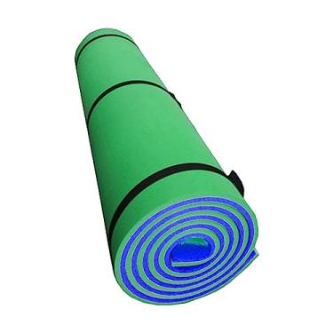 Imagem de Zxpjkyu Colchão Flutuante para Piscina, Colchão Flutuante de 2 Camadas, Colchão Dobrável Confortável, Espreguiçadeira Flutuante para Piscina, Festa Na Praia, Azul verde