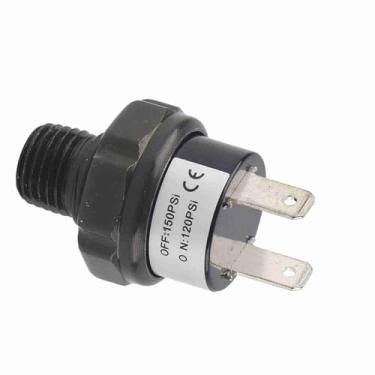Imagem de INTERRUPTOR UNIVERSAL DO COMPRESSOR DE AR ​​DO CARRO PARA CONTROLE DE PRESSÃO 12V METAL Resistente PRETO 1/4 NPT MELHOR PARA REPARO DE AUTOMÓVEIS (120-150 libras por polegada