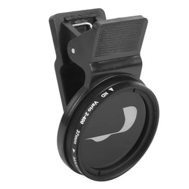 Imagem de Veledge 37mm Filtro de Lente ND Ajustável ND2-400 Lente de Densidade Neutra Clipe para Celular Liga de Alumínio Leve Diferentes Marcas de Telefones Celulares