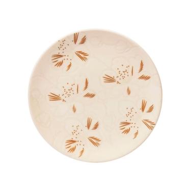 Imagem de Jogo De Pratos Sobremesa Em Cerâmica Unni Com 6 Peças 18,5cm Oxford Orquídea