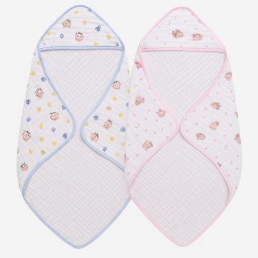 Imagem de TOALHA DE BANHO BEBÊ SOFT FOFA MACIA TURMA DA MÔNICA