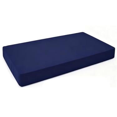 Imagem de Oslimea Capa de almofada de sofá para uso ao ar livre, capa de cama de solteiro, à prova d'água, para varanda, capa de almofada, capa de almofada, azul, 190 cm L x 99 cm P x 20 cm A, apenas capa