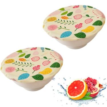 Imagem de Capas à prova de pão de algodão de cera de abelha – Capas de tigela de massa reutilizáveis para aumentar e armazenar, alternativa ecológica ao envoltório plástico, cozinha colorida essencial para