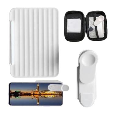 Imagem de Conjunto de clipes de espelho para câmera de telefone - vidro reflexivo ajustável, espelho reflexo, conjunto de clipes de câmera de telefone | Vlogger, blogger, acessório de fotógrafo