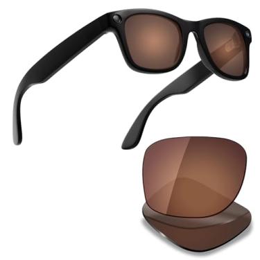 Imagem de Lentes de substituição para óculos inteligentes Ray-Ban Meta Wayfarer RW4006 50 mm (várias opções de matização), Polarizado - Marrom Bronze, 50