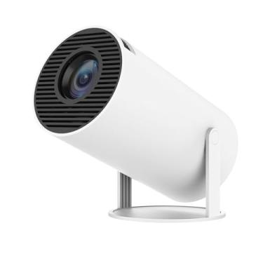 Imagem de Projetor LCD Portátil HY300 Media Player de Home Theater Android 11 0 com WiFi Duas Bandas 2 4G 5G BT4 1 Correção Automática Keystone Rotação 180 e Controle Remoto