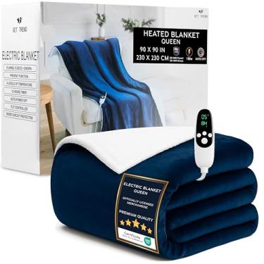 Imagem de Get Trend Cobertor elétrico (Navy Queen, 230 x 230 cm)