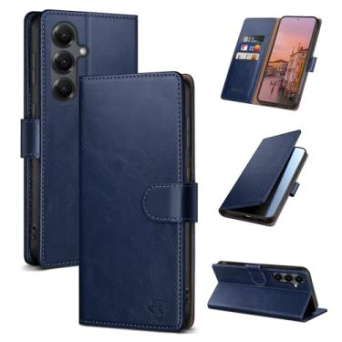 Imagem de SUANDUCK Capa carteira para Samsung Galaxy S25 Plus capa flip magnética de couro com suporte para cartão de crédito com bloqueio RFID, capa protetora para celular feminina e masculina compatível com