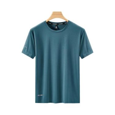 Imagem de Camiseta Masculina De Seda Gelada De Secagem Rápida, Gola Redonda, Man