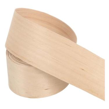 Imagem de PATIKIL Borda de bordo, fita de folheado de madeira de 5 cm x 3 m, pré-colada, borda de borda de compensado flexível com adesivo hot melt para restauração de móveis