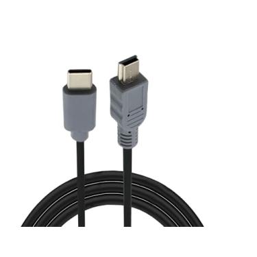 Imagem de KKPOERT Cabo USB C de substituição para mini USB C para mini cabo de dados de carregamento e sincronização de 5 pinos, compatível com controle PS3, câmera digital, leitor de MP3, etc. (600 m)