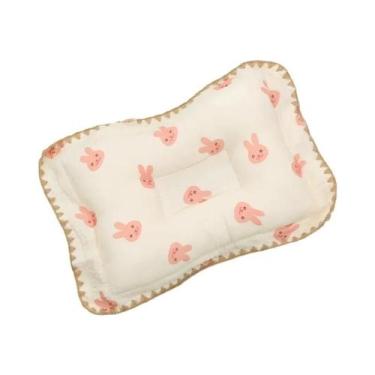 Imagem de Travesseiro De Algodão E Linho Para Bebês Anti-inclinação Quatro Estaç