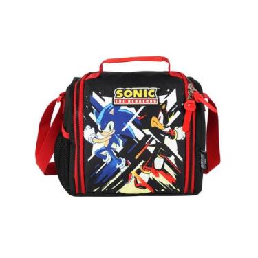 Imagem de Lancheira Térmica Merendeira SONIC Game Original - Luxcel, preto
