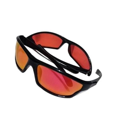Imagem de óculos de Sol Masculino Sportivo (Vermelho,Sem estojo)