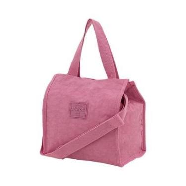 Imagem de Lancheira Azul Kids Textura Lisa Estrutura Casa | Luxcel-Unissex