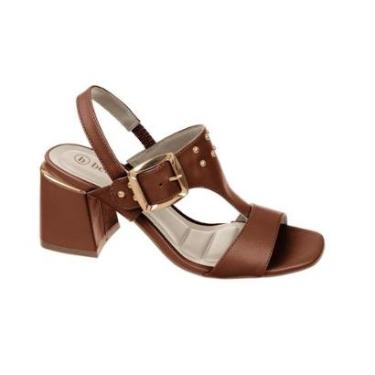 Imagem de SANDALIA BEBECE SALTO BLOCO COM FIVELA E TACHAS - T6011202-Feminino