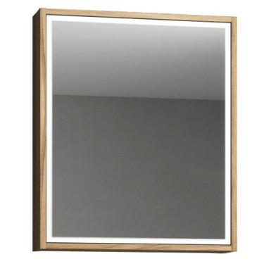 Imagem de Armário Aéreo Para Banheiro 60cm 01 Porta Com Espelho Gael B06 Branco 