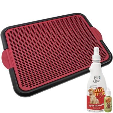 Imagem de Sanitário Canino Higiênico Toalete Pipi Dog + Xixi Certo Xixi Não Educ