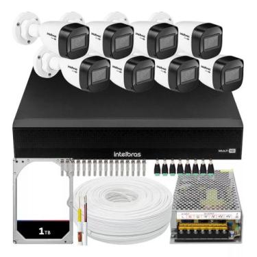 Imagem de Kit Intelbras 8 Câmeras Vhd 1130 30m Dvr De 16 Canais 1016c com hd 1tb