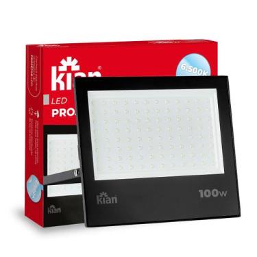 Imagem de Refletor LED IP65 Bivolt Branco Frio 6.500K - Kian, 100W