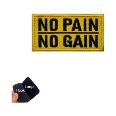 Imagem de Emblema Tático PVC No Pain No Gain, Distintivo De Moral, Aplique De Ro