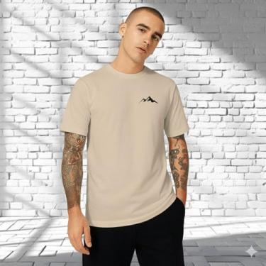 Imagem de Camiseta Unissex Minimalista Montanha Em Algodão Premium - MB Sport, B