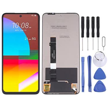 Imagem de Hiregolish Peças de reparo de tela, tela LCD e digitalizador conjunto completo para HTC Desire 21 Pro 5G, kits de reparo de montagem de substituição de tela